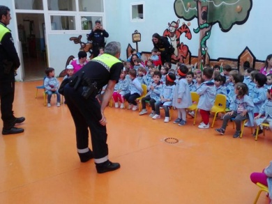 Visita de la Policía Local de Logroño